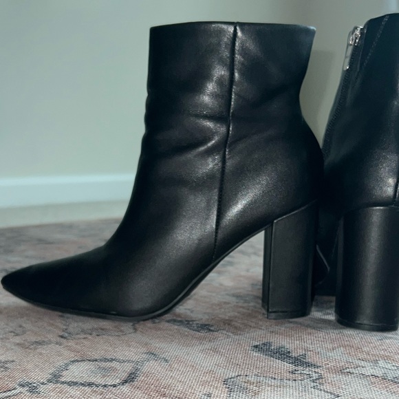 Marc Fisher Glorena Point Toe Booties in black - Picture 9 of 14